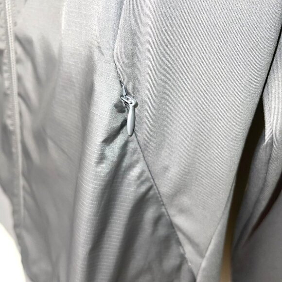 Adidas Golf Jacket Womens Size Medium M Zipper Front Stripes Polyester Spandex - Picture 6 of 9